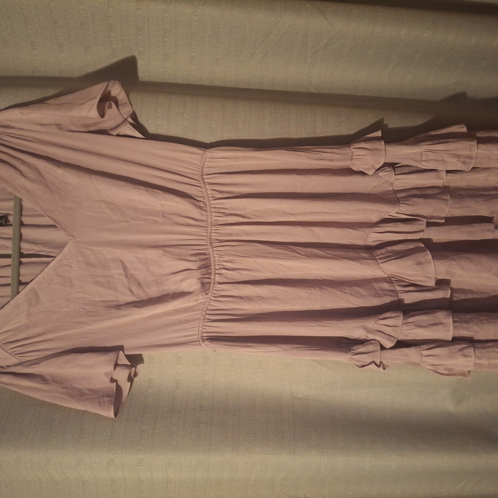 Simply Vera WangPink Flutter Sleeve Midi Sundress